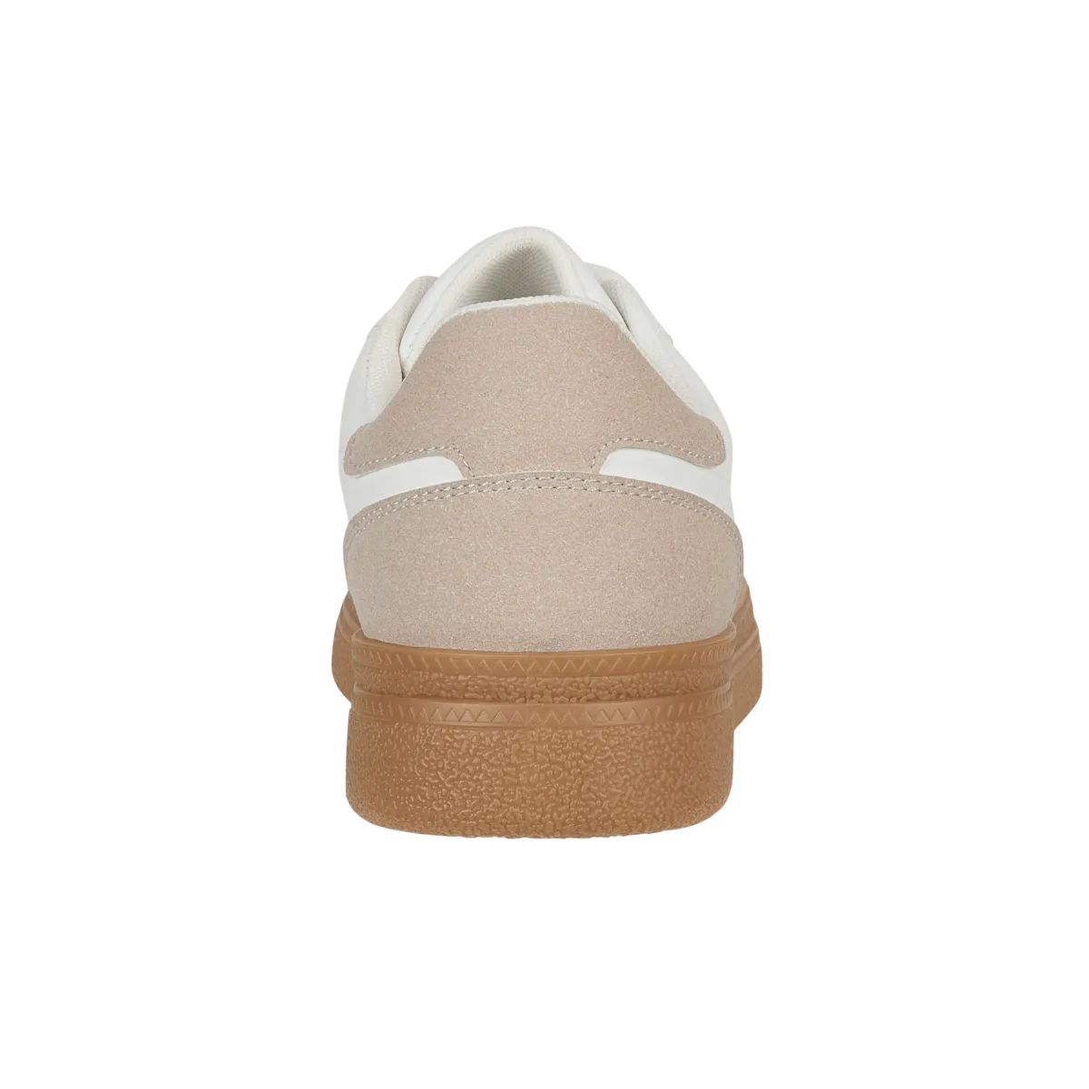 Jet Lace Up Ladies Fashion Trainer - White/Khaki