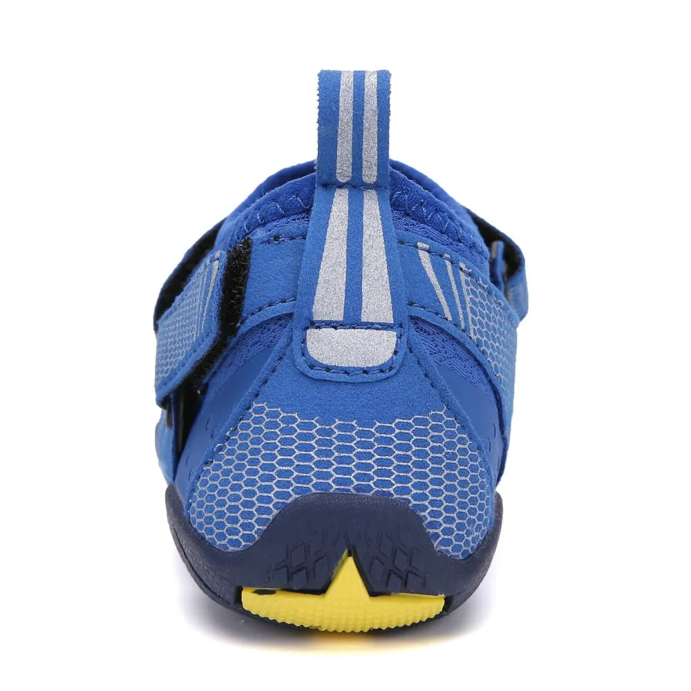 Kids' Water Shoes Barefoot Quick Dry Aqua Sports Boys Girls - Klein Blue Size BigKid US3 = EU34