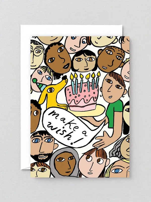 Make A Wish Birthday Card (People)