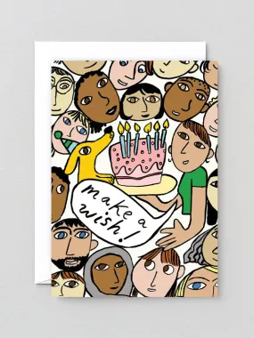 Make A Wish Birthday Card (People)