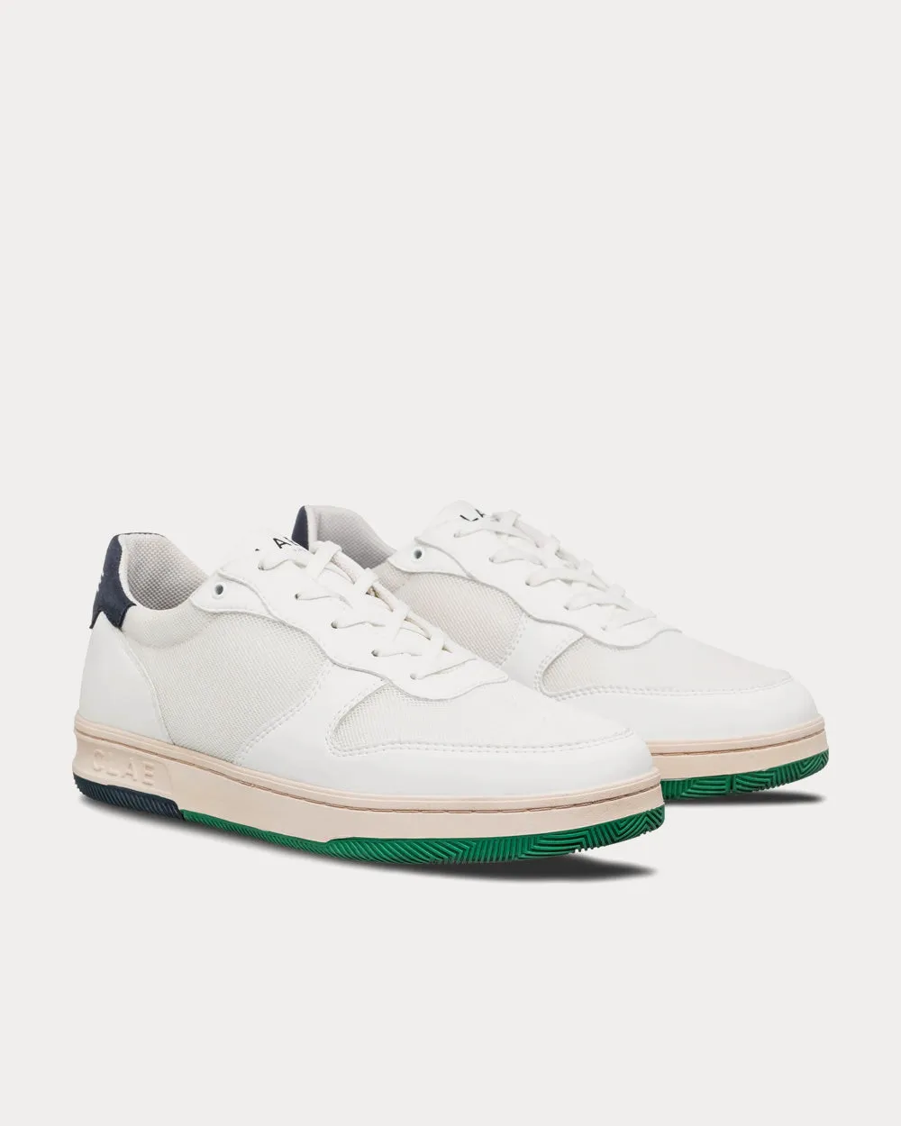 Malone Lite White / Navy / Pine Green Low Top Sneakers
