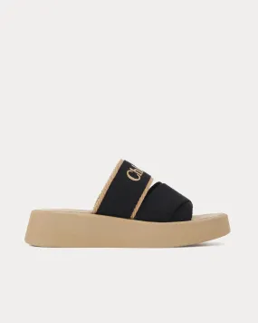 Mila Beige / Black Slides