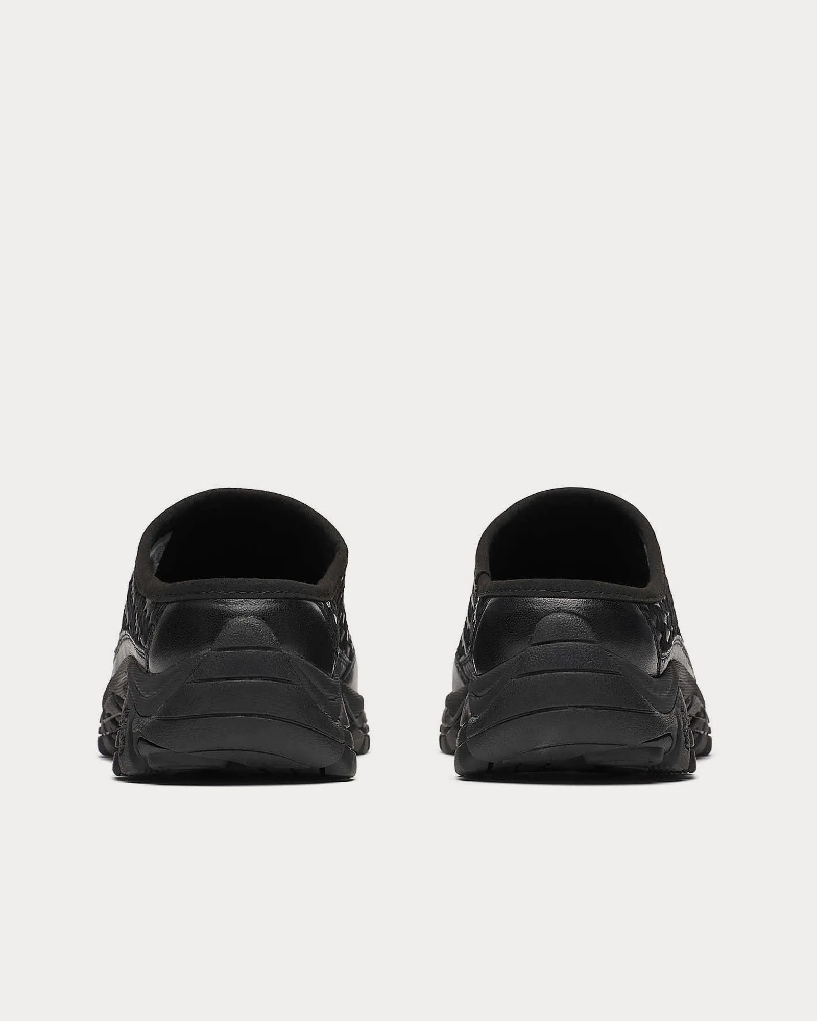 Moab 2 Slide Leather Woven Black Slip On Sneakers