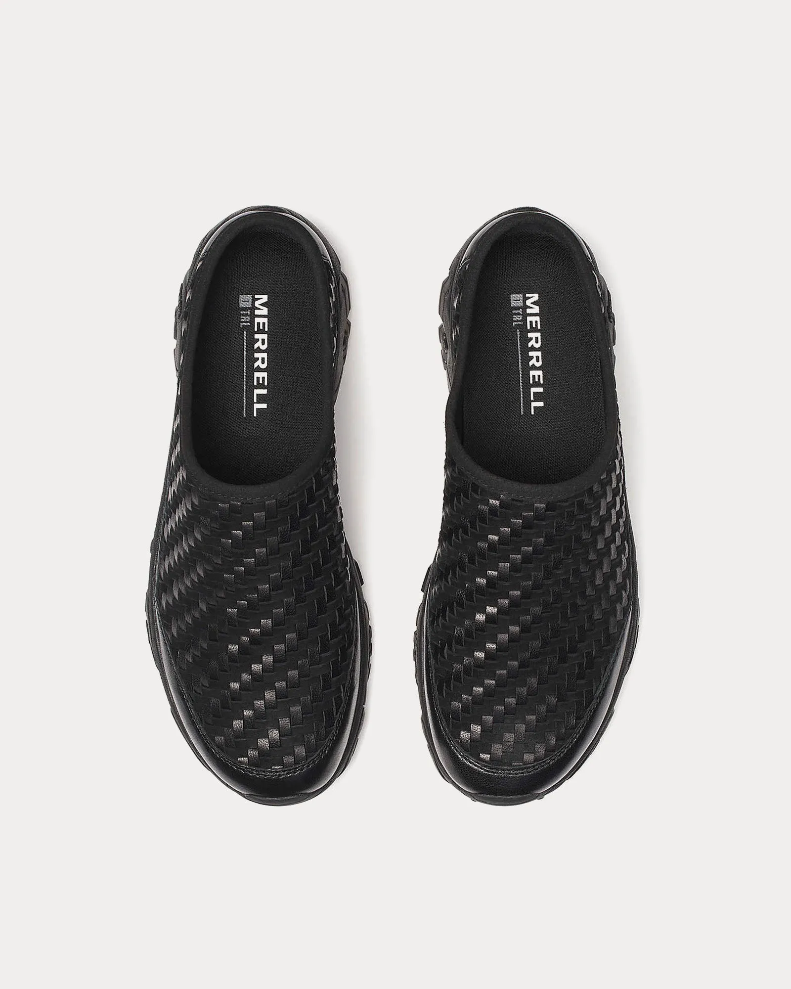 Moab 2 Slide Leather Woven Black Slip On Sneakers