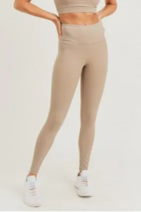 Mono B- GREEN Essential Lycra-Blend Highwaist Leggings