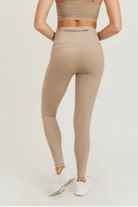 Mono B- GREEN Essential Lycra-Blend Highwaist Leggings