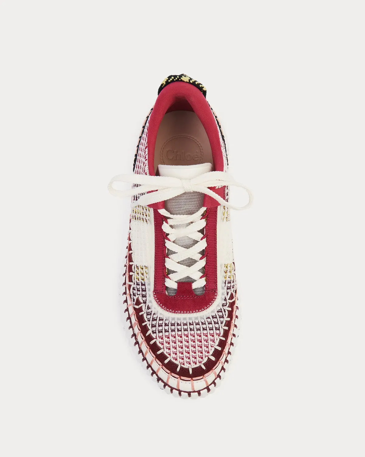 Nama Recycled Mesh Dark Ruby Low Top Sneakers