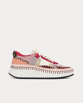 Nama Recycled Mesh Dark Ruby Low Top Sneakers
