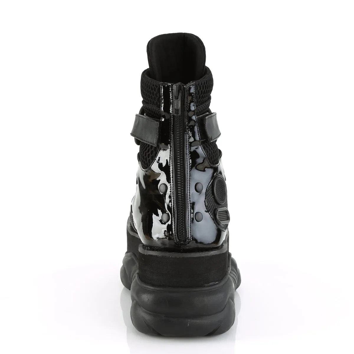 NEPTUNE-126 DemoniaCult Black Vegan Leather Sexy Unisex Platform Shoes & Boots (Alternative Footwear)