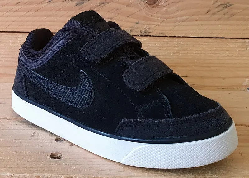 Nike Classic Capri 3 Low Suede Kids Trainers UK8.5/US9C/EU26 579949-016 Black