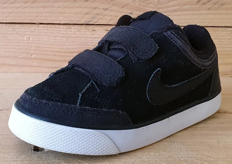 Nike Classic Capri 3 Low Suede Kids Trainers UK8.5/US9C/EU26 579949-016 Black