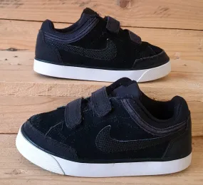 Nike Classic Capri 3 Low Suede Kids Trainers UK8.5/US9C/EU26 579949-016 Black