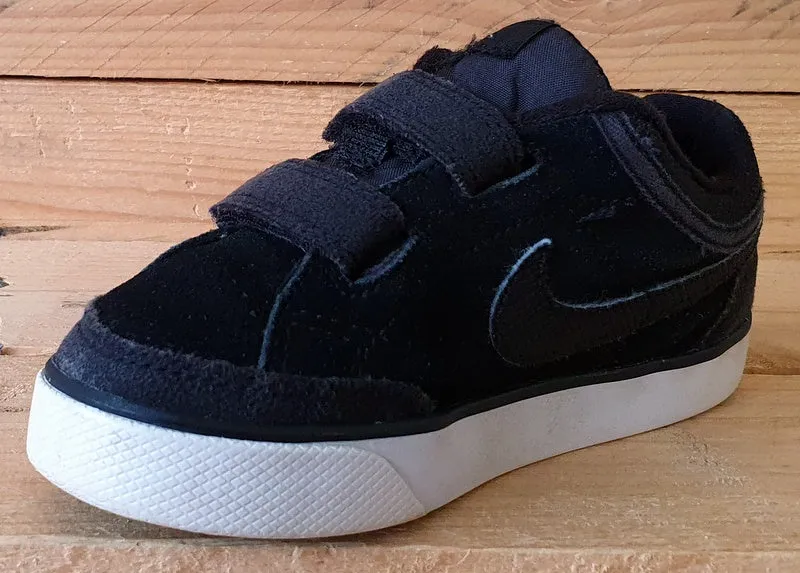 Nike Classic Capri 3 Low Suede Kids Trainers UK8.5/US9C/EU26 579949-016 Black