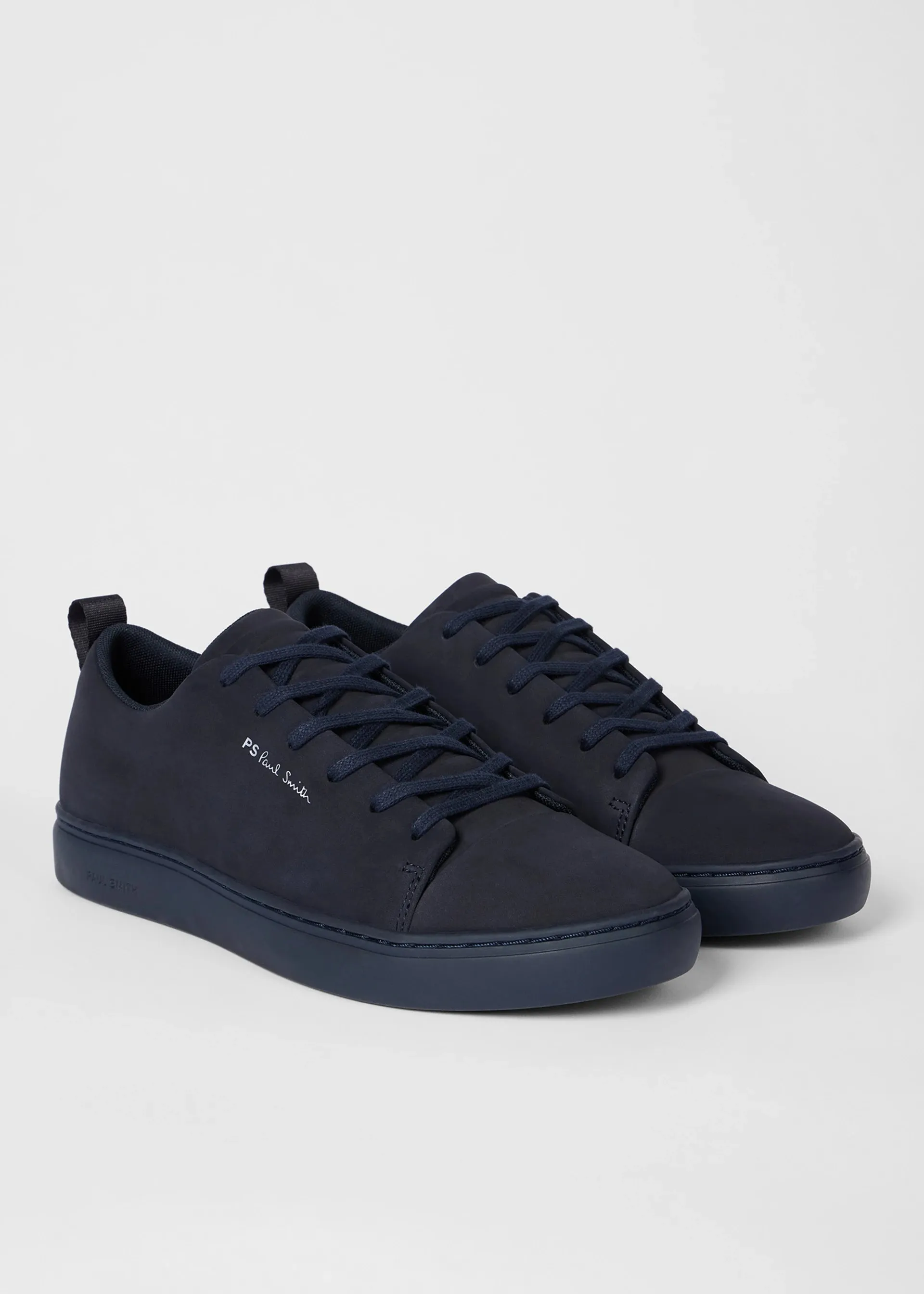 Nubuck Leather 'Lee' Trainers - Navy