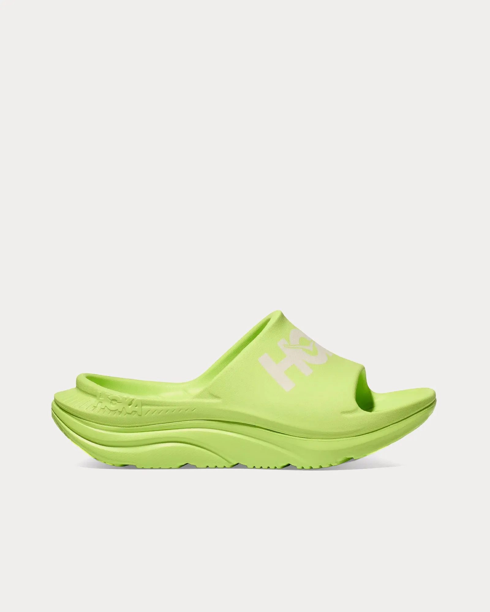 Ora Athletic Lettuce / White Slides