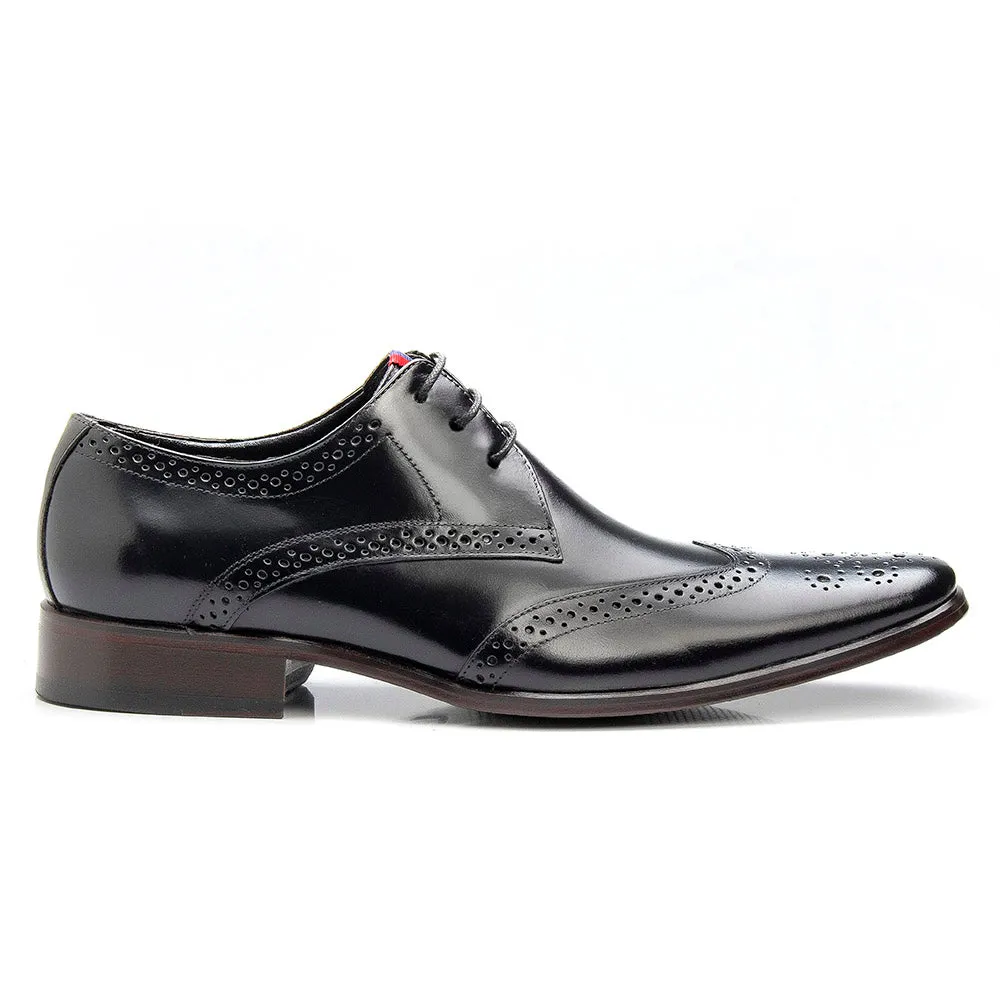 Oxfords Shoes Brogue Leather Dress Lace Up Wingtip Toe