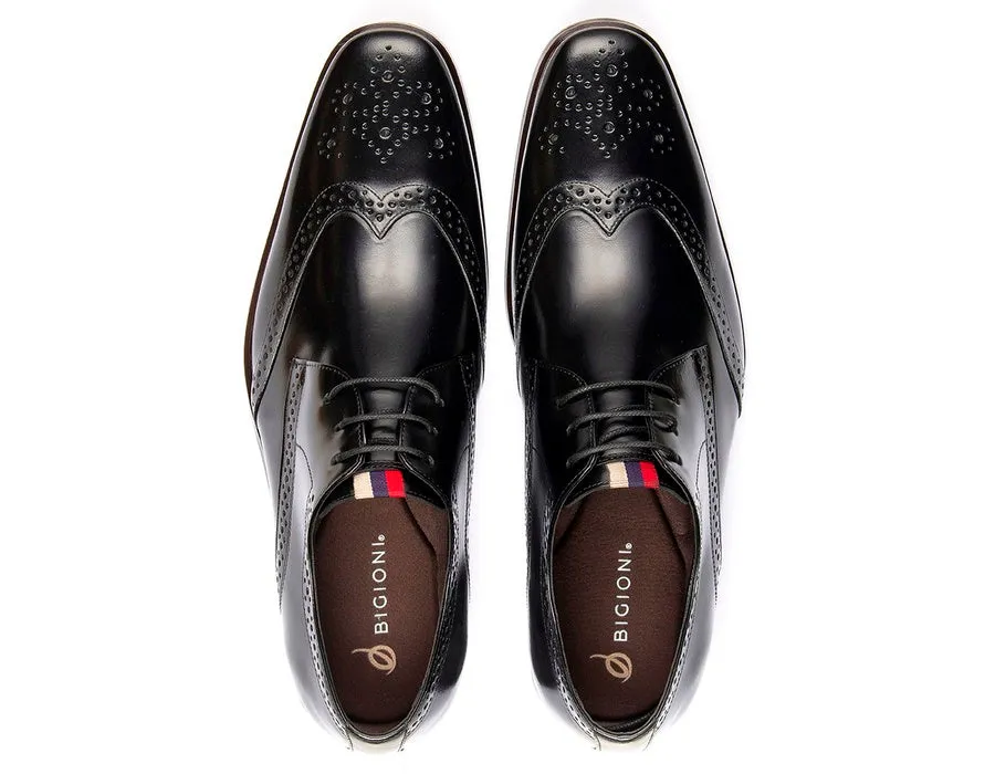 Oxfords Shoes Brogue Leather Dress Lace Up Wingtip Toe