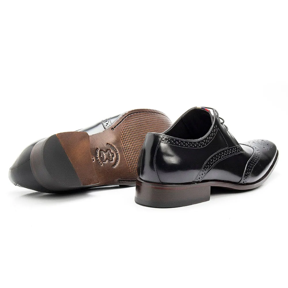 Oxfords Shoes Brogue Leather Dress Lace Up Wingtip Toe