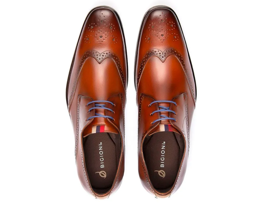 Oxfords Shoes Brogue Leather Dress Lace Up Wingtip Toe