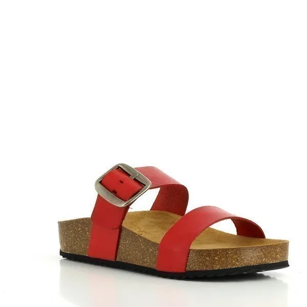 Plakton 343004 Red Two Strap Sandals
