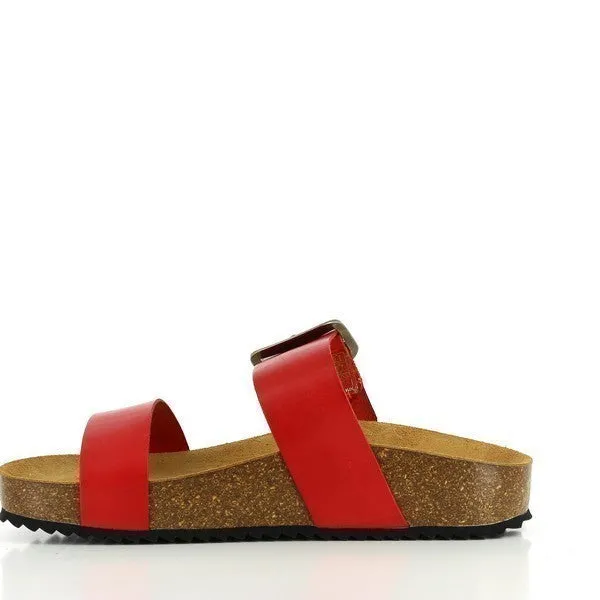 Plakton 343004 Red Two Strap Sandals