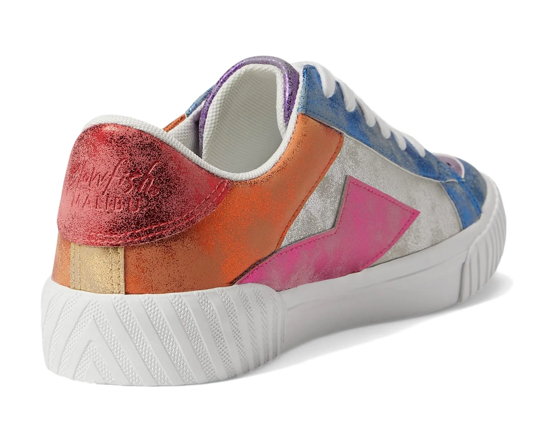 Rainbow Metallic Willa Sneakers by Blowfish