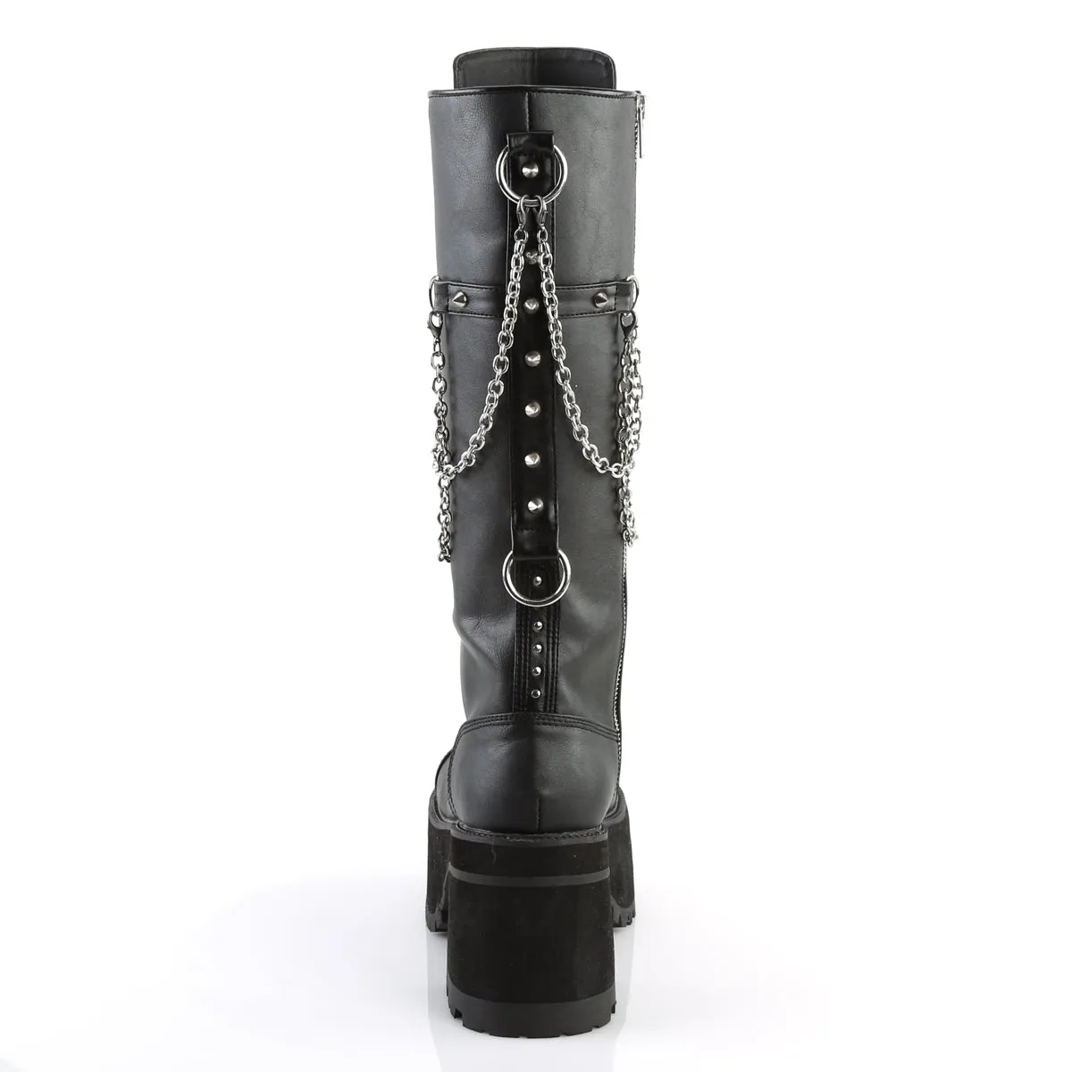 RANGER-303 DemoniaCult Black Faux Leather Sexy Unisex Platform Boots (Alternative Footwear)