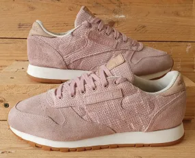 Reebok Classic Low Textile/Suede Trainers UK5/US7.5/EU38 BS7951 Pink/White