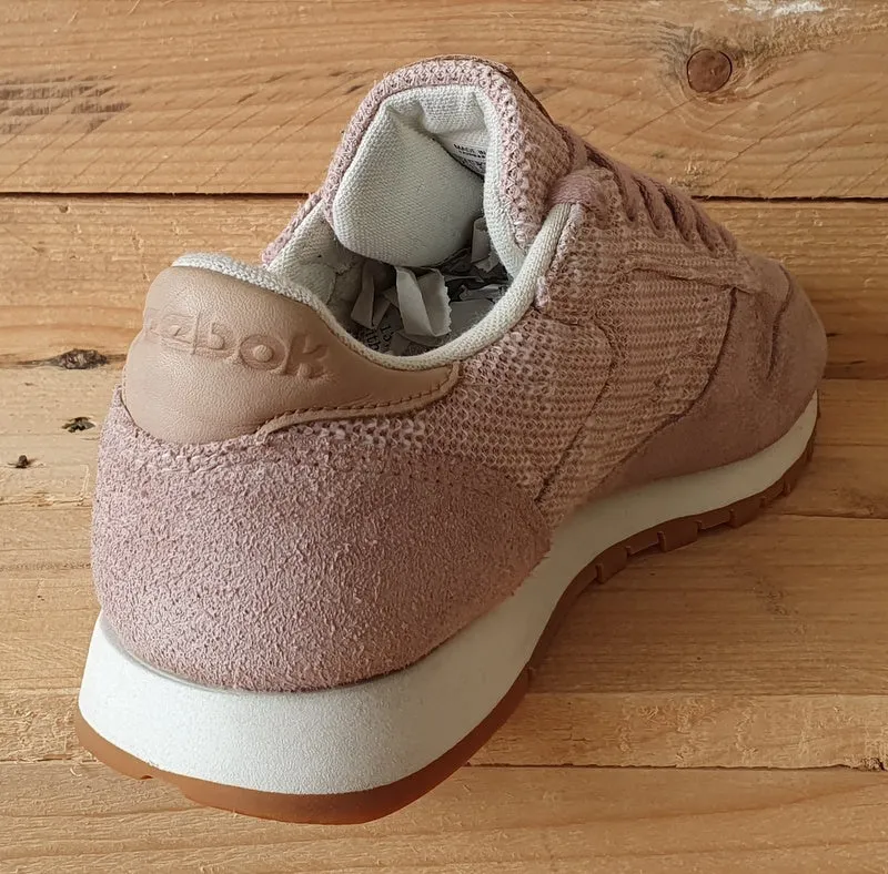 Reebok Classic Low Textile/Suede Trainers UK5/US7.5/EU38 BS7951 Pink/White