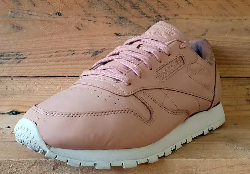 Reebok Classic Rose Low Leather Trainers UK8.5/US11/EU42.5 BD1181 Pink/White
