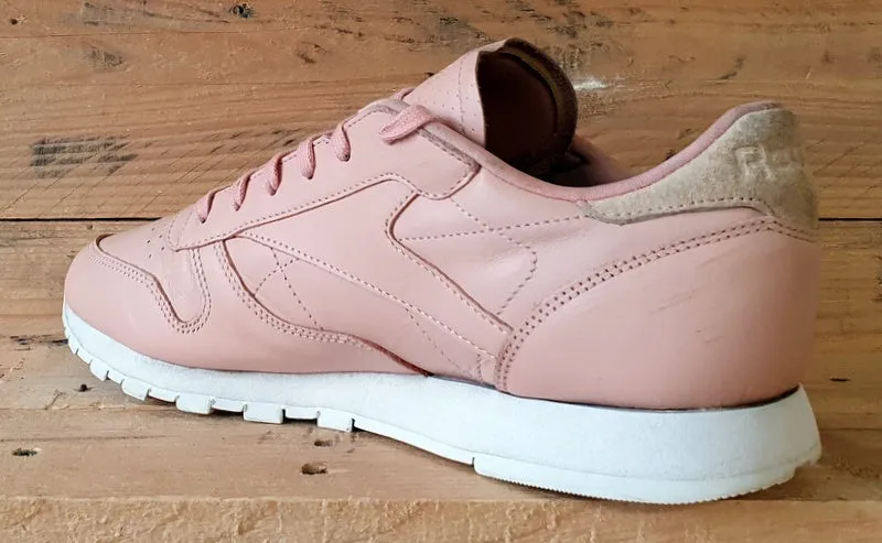 Reebok Classic Rose Low Leather Trainers UK8.5/US11/EU42.5 BD1181 Pink/White