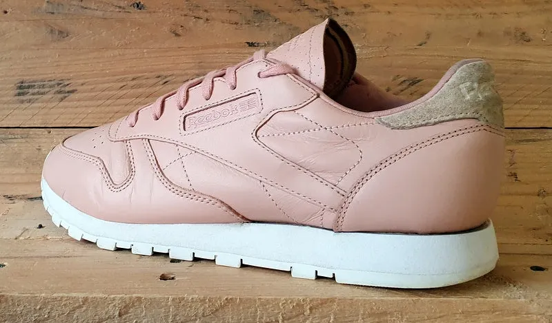 Reebok Classic Rose Low Leather Trainers UK8.5/US11/EU42.5 BD1181 Pink/White