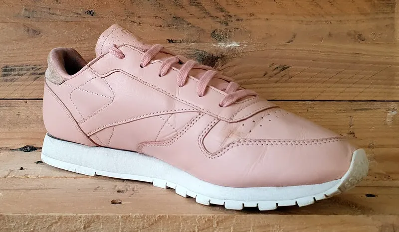 Reebok Classic Rose Low Leather Trainers UK8.5/US11/EU42.5 BD1181 Pink/White