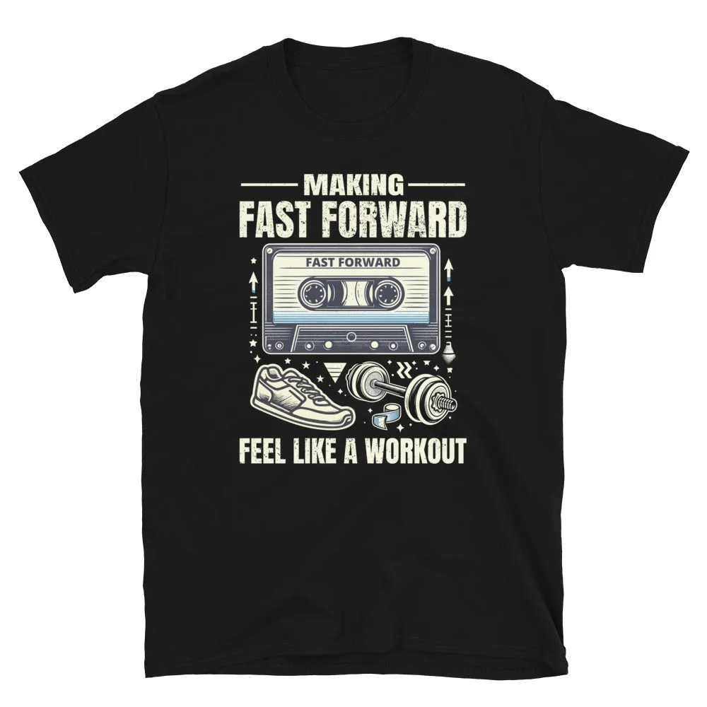 Retro 80s Workout Cassette Tape Design T-Shirt