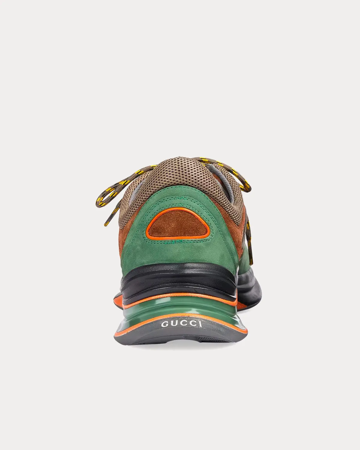 Run Suede Green / Brown Low Top Sneakers