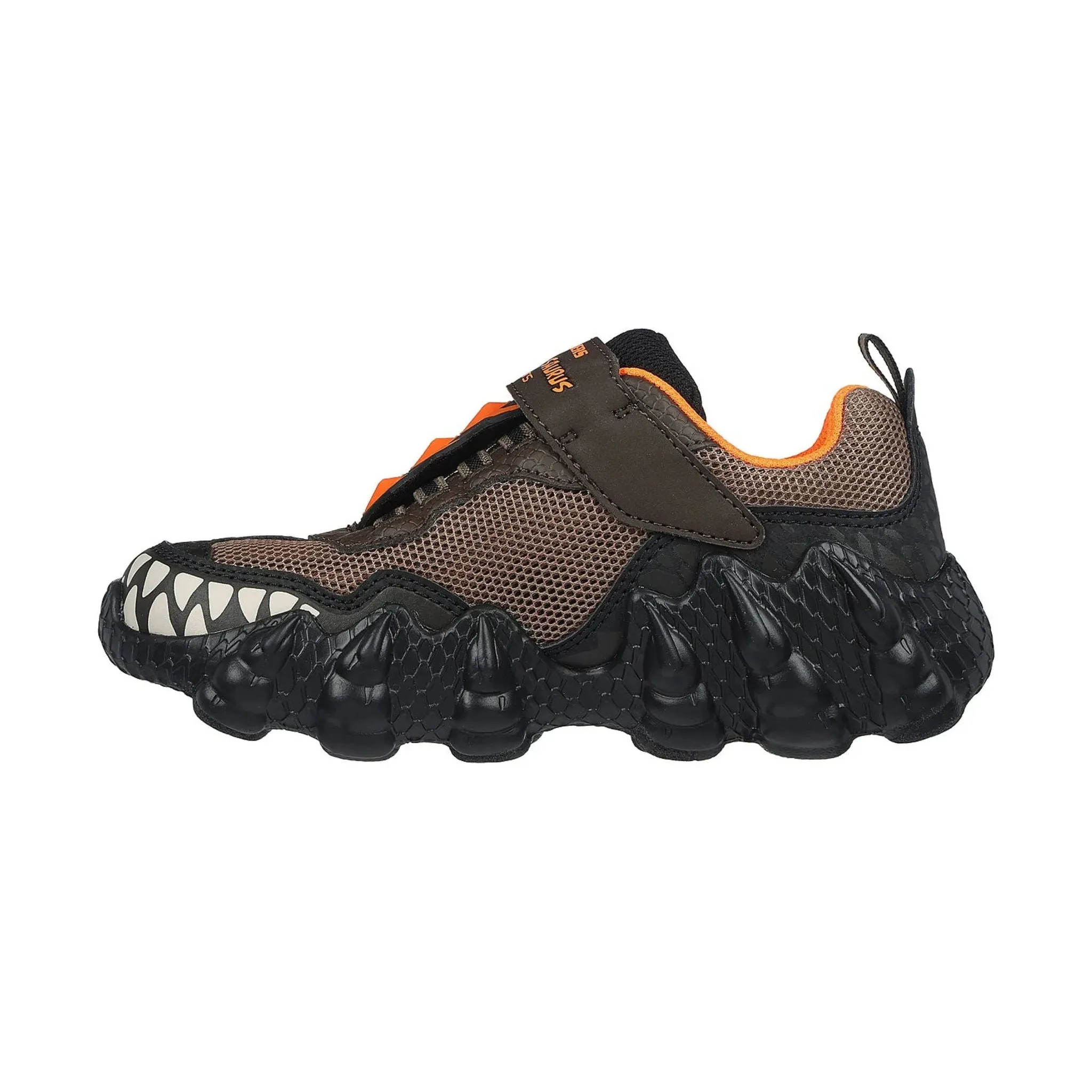 Skechers Kids' Skech O Saurus Lights Shoes - Chocolate/Orange - ONLINE STORE CREDIT/EXCHANGE ONLY