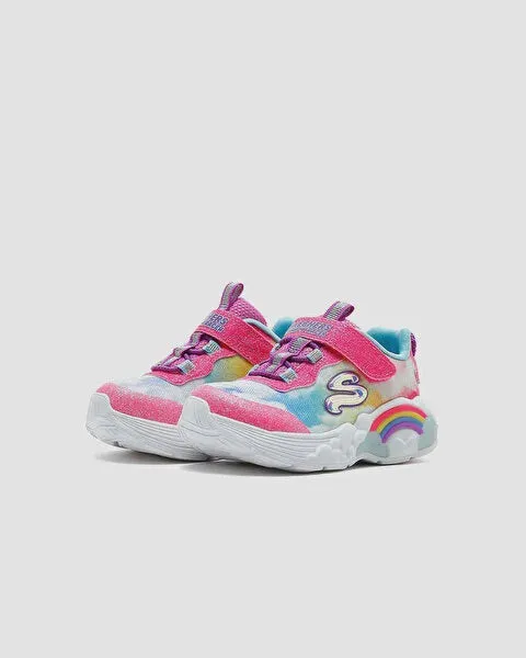 SKECHERS S LIGHTS: RAINBOW RACER - 302300N - PKMT