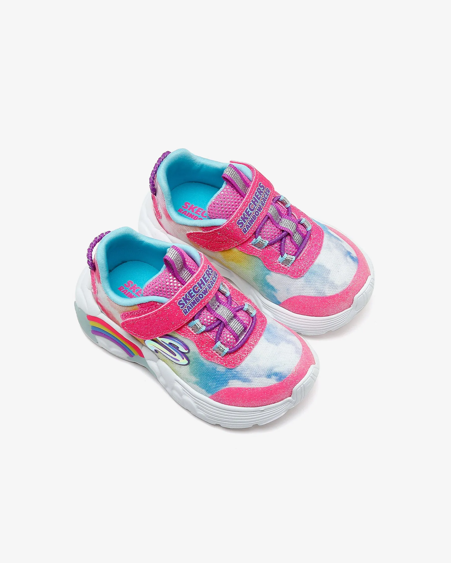 SKECHERS S LIGHTS: RAINBOW RACER - 302300N - PKMT