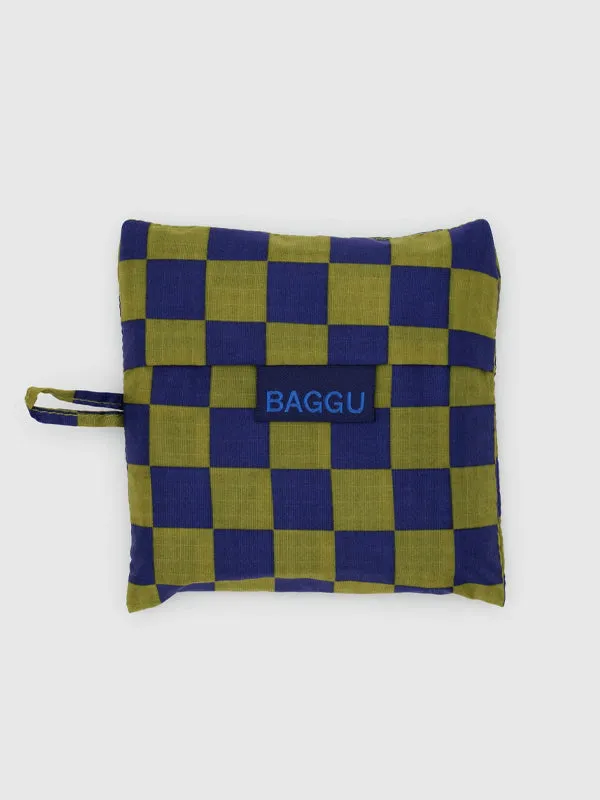 Standard Baggu: Pear Check Navy