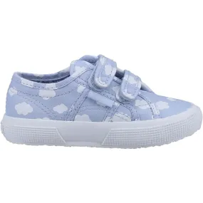 Superga Kids Unisex 2750 Cloud Print Trainers - Blue