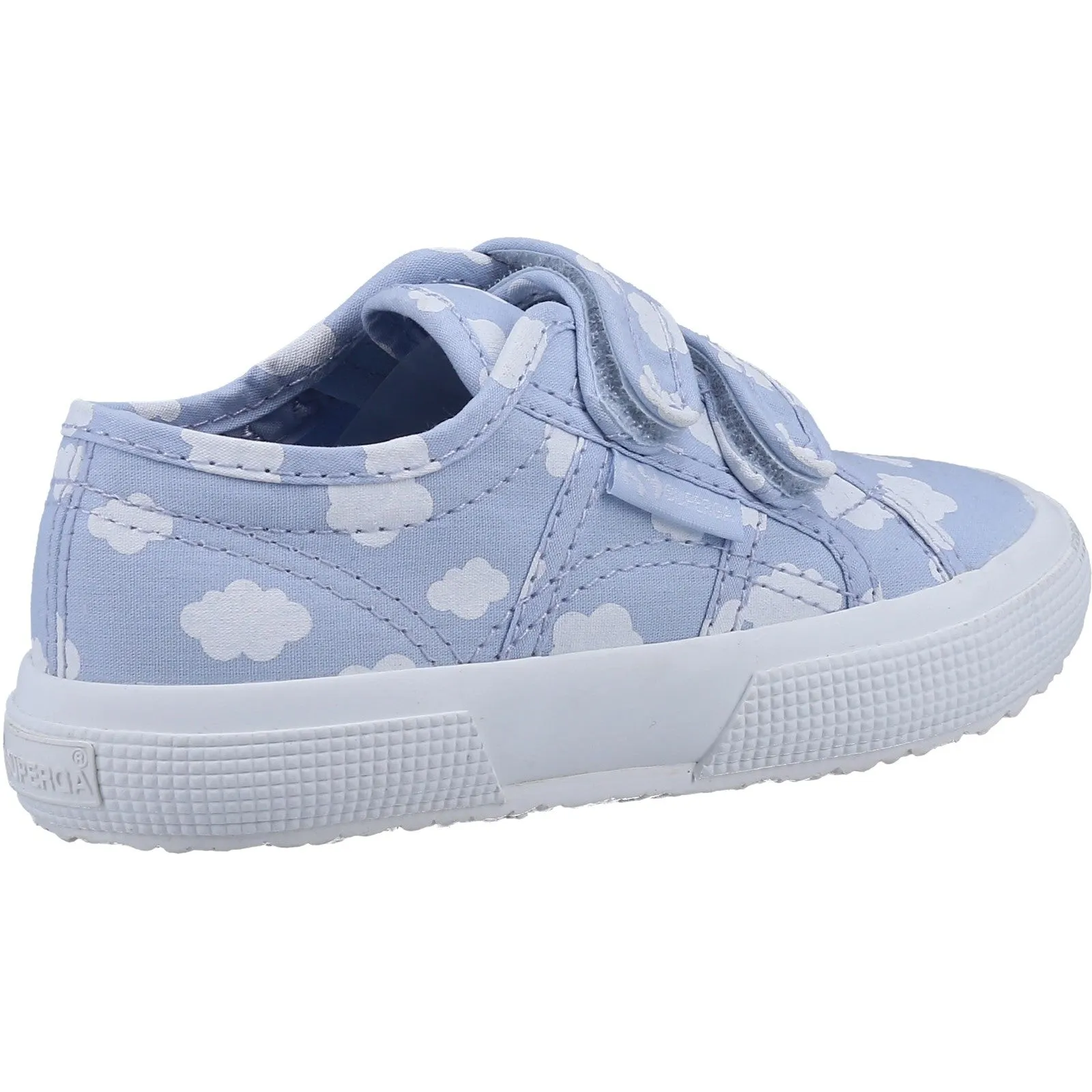 Superga Kids Unisex 2750 Cloud Print Trainers - Blue