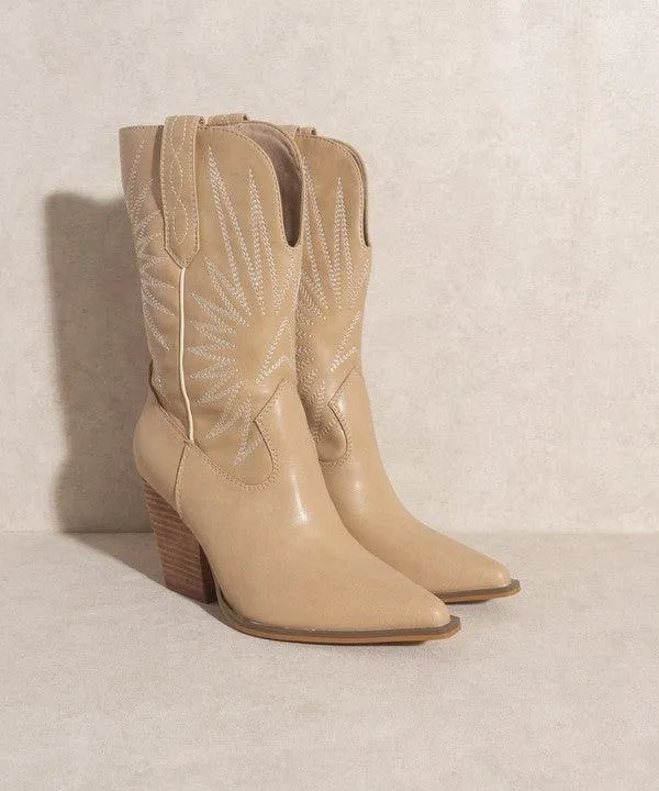 Tyrant - Starburst Embroidery Boots