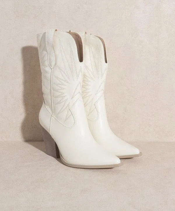 Tyrant - Starburst Embroidery Boots