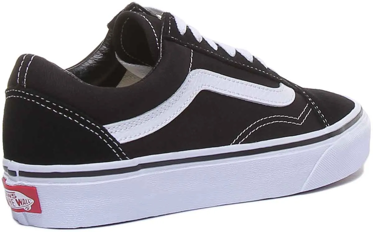 Vans Classic Old Skol In Black White For Men