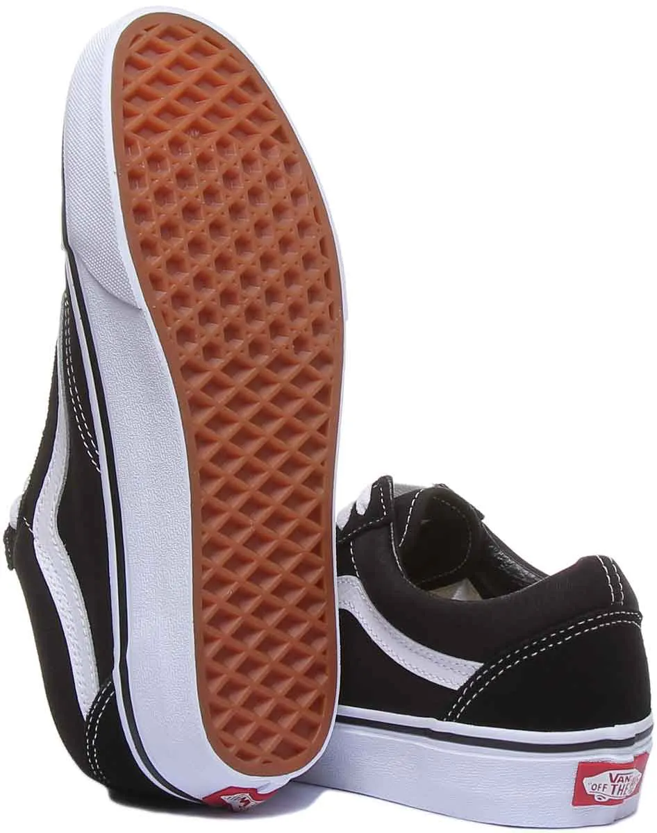 Vans Classic Old Skol In Black White For Men