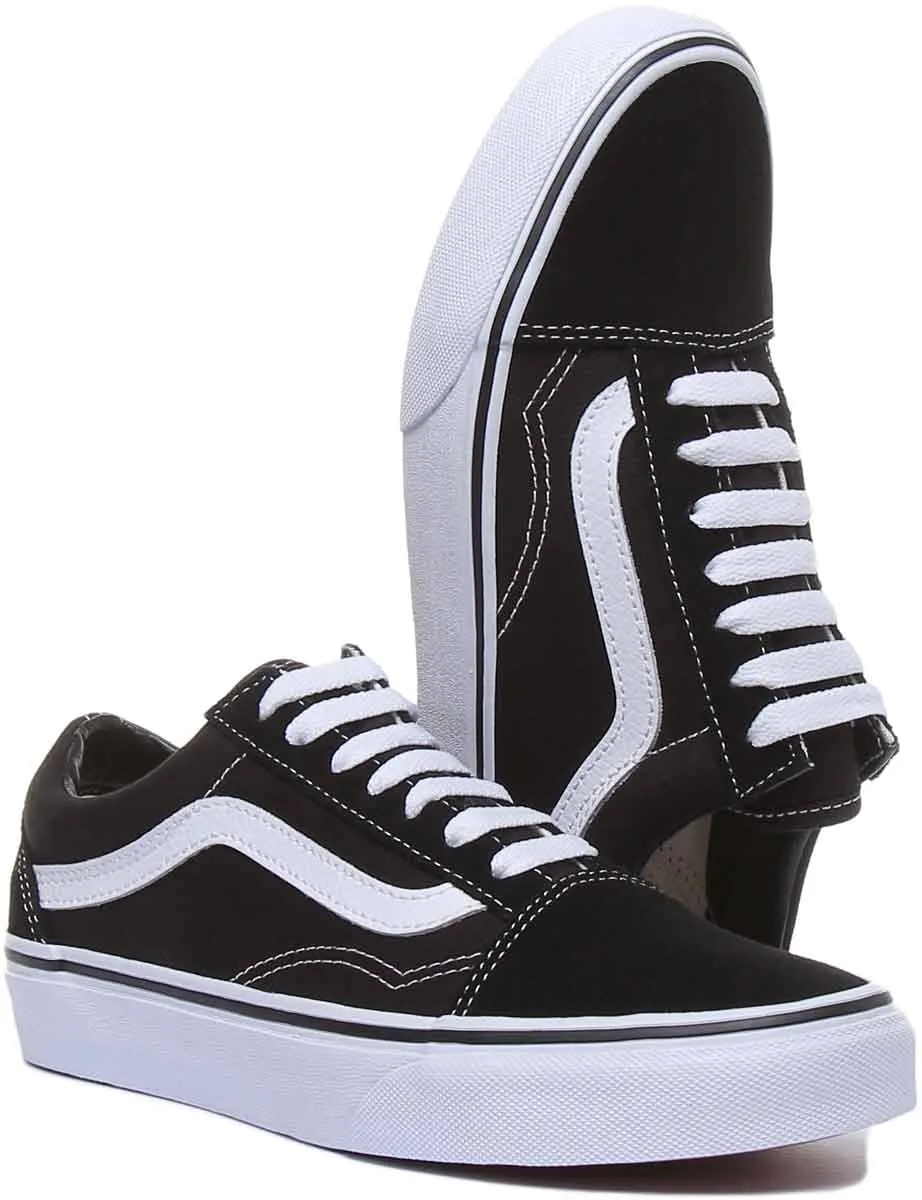 Vans Classic Old Skol In Black White For Men