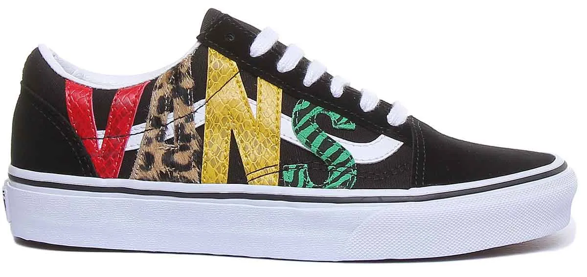 Vans Classic Old Skool In Black Multi For Women